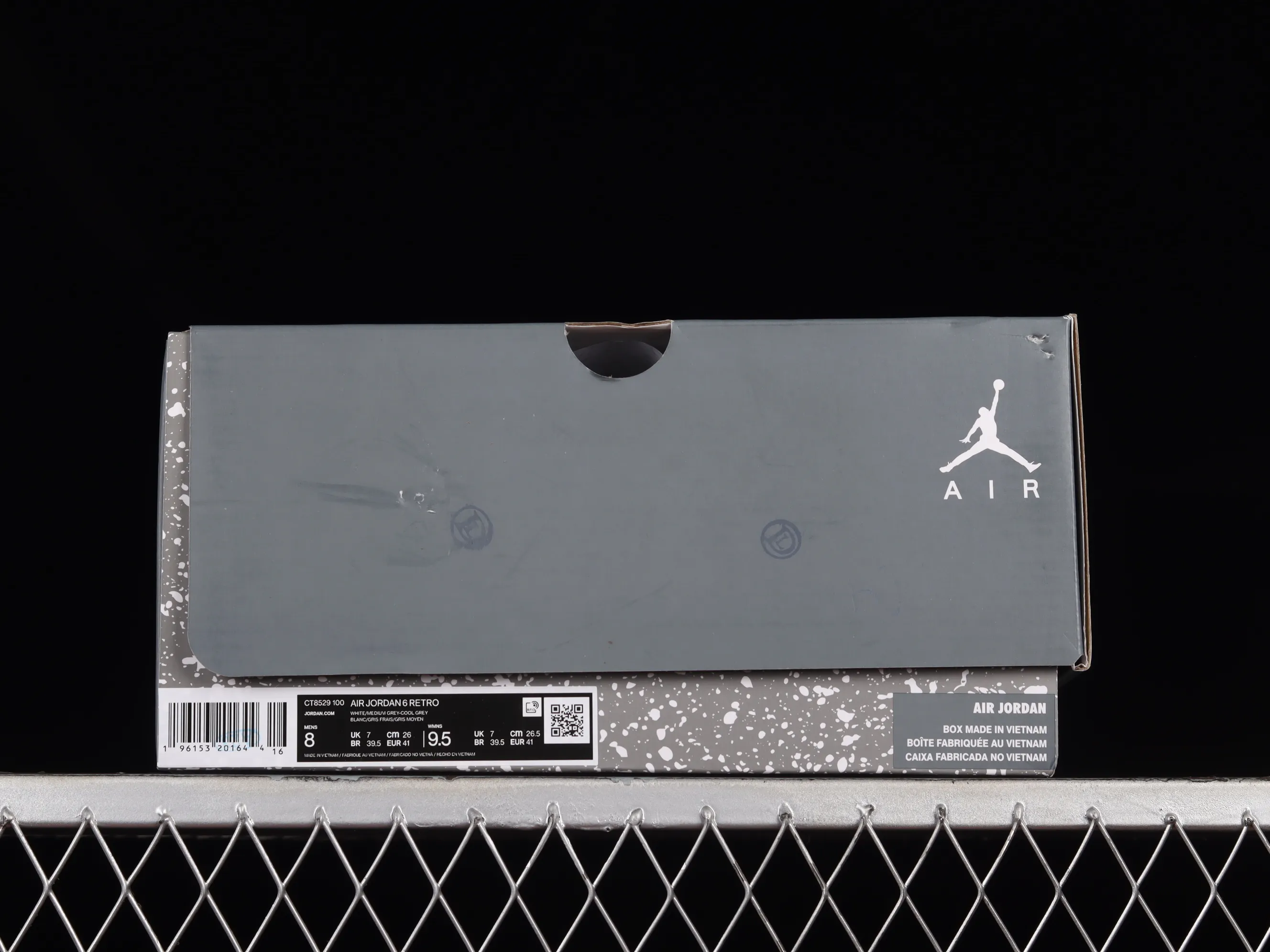 All categories Air Jordan Jordan series basketball shoes Air Jordan 6 Air Jordan 6 "Cool Grey" AJ6 Joe 6 cool gray basketball shoes CT8529-100